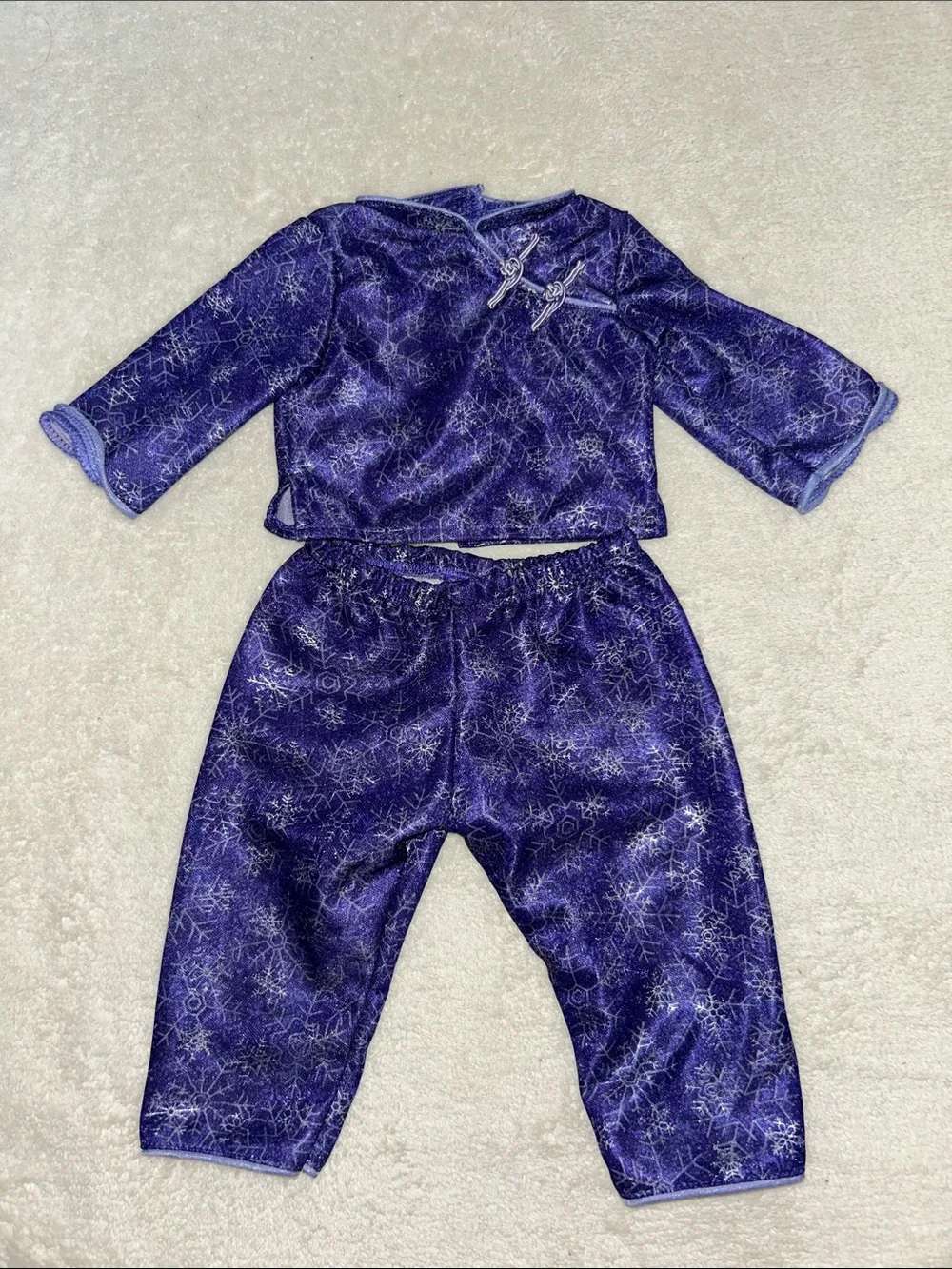 American Girl Snowflake Satin PJ’s